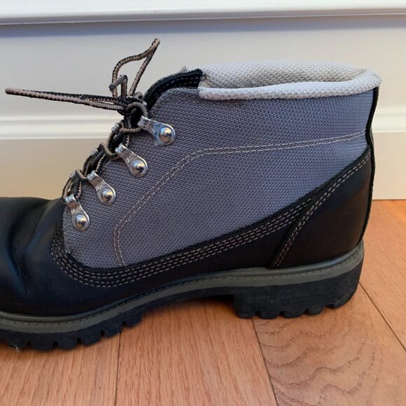 Timberland Waterproof Campsite Boots Men\'s 9M 13049‎ Two-Toned Black with Gray main image 7